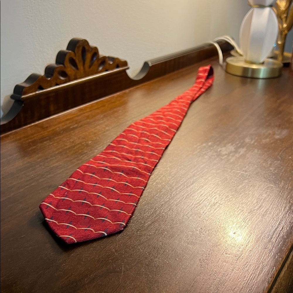 Gant Red and Blue Patterned Tie